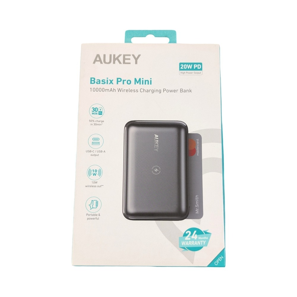 BbN Aukey - PB-WL01S Basix Pro 10,000mAh 20W Mini Wireless Charging Power Bank